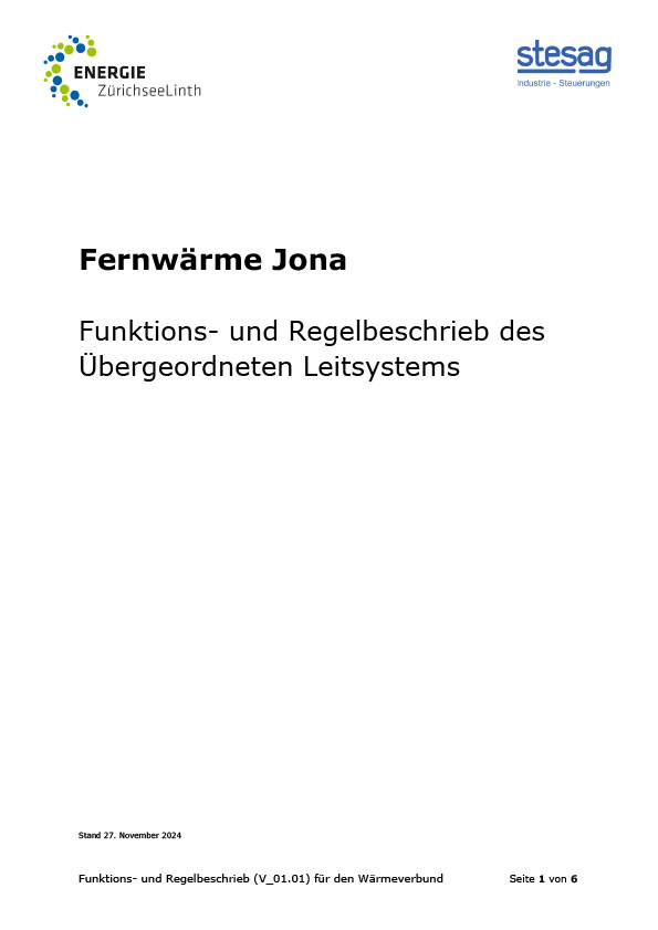 Funktions- und Regelbeschrieb FW Jona